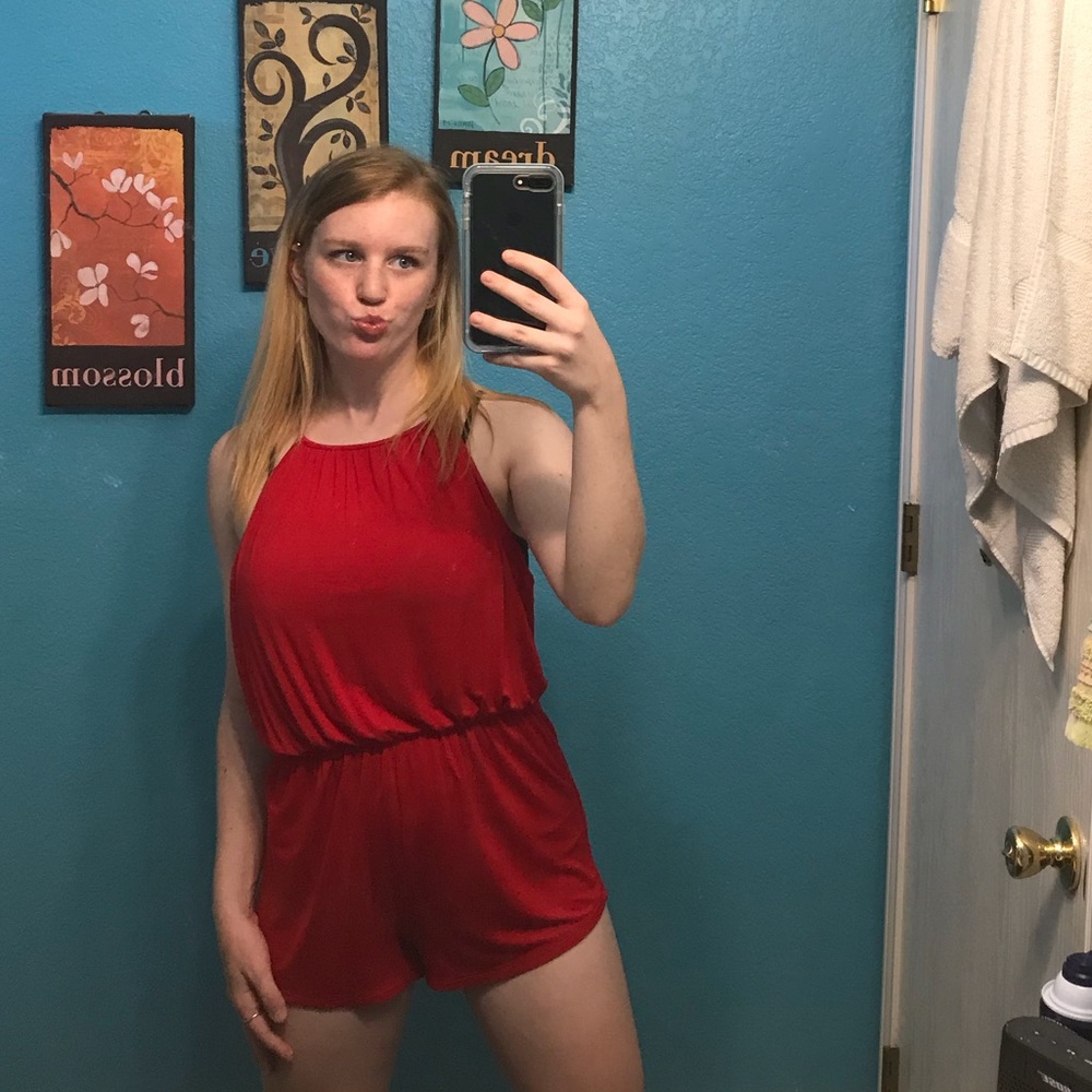 Red Romper - Picture 2 of 3
